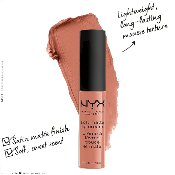 NYX Makeup Athens Peach Liquid Lipstick Lightweight Soft Matte Lip Cream | 3/$12 - Picture 5 of 10